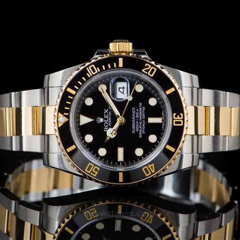 rolex submariner date 40 weißgold|40mm submariner rolex two tone.